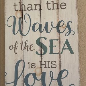 Rustic Blue and White Wall Art Decor